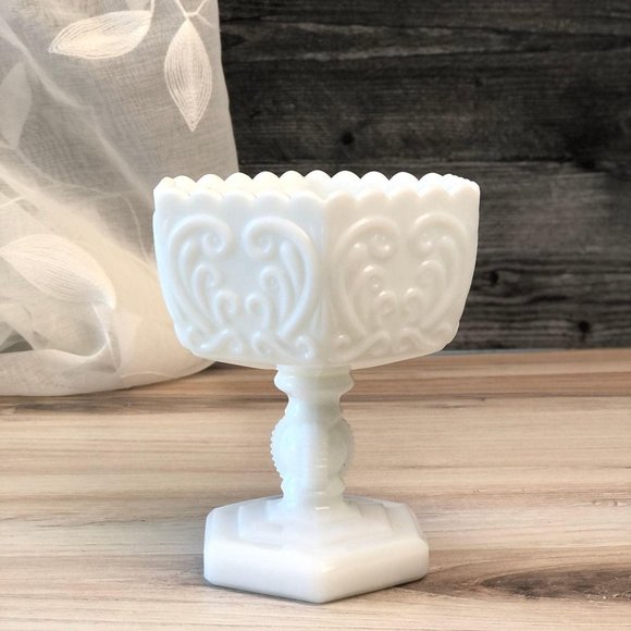 Imperial Glass Atterbury Scroll Footed Candy Dish - Picture 8 of 10